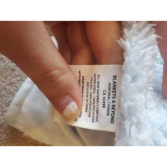 Blankets and Beyond Baby Elephant Lovey Lovie Snuggle Cuddle Blanket - Picture 5 of 5